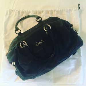 Coach Black Leather Satchel